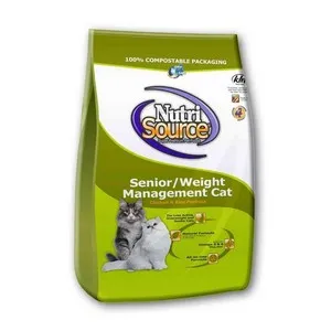 6.6 Lb Nutrisource Cat Senior Weight Managment Chicken & Rice - Healing/First Aid